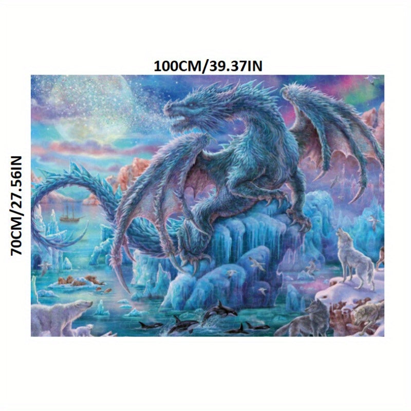 2000pcs Premium Paper Giant Dragon Jigsaw Puzzle - Educational & Fun Indoor Game for Home Decor, Perfect Gift for Holidays & Birthdays