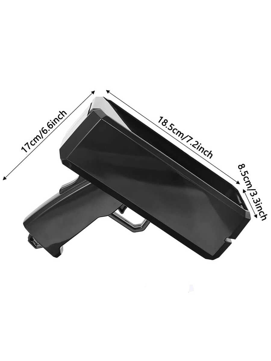 Black Money Guns Shooter, Super Money Gun Make It Rain Toy Gun, Handheld Spary Cash Gun For Game Movies Party Supplies,Card Gun,Gun Costume,Prop Money Gun Black