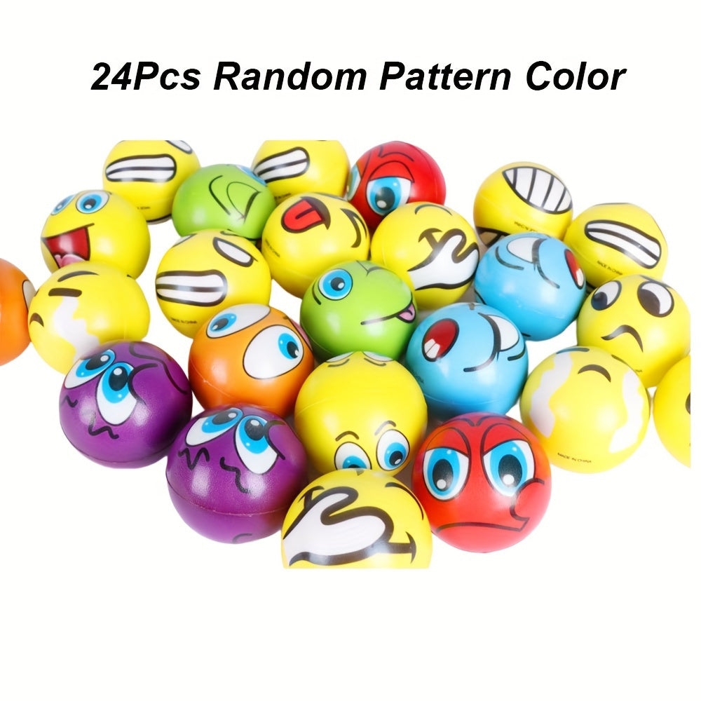 PU Solid Relax Ball 24pcs (Random Color Pattern)