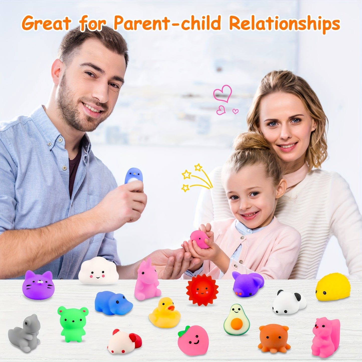 80pcs Mini Animal Mochi Squishy Toys, Kawaii Relaxing Toys for Kids, Easter & Birthday Party Favors, Classroom Prizes, Goodie Bag Fillers, Xmas Gifts, Random Assortment for Boys & Girls