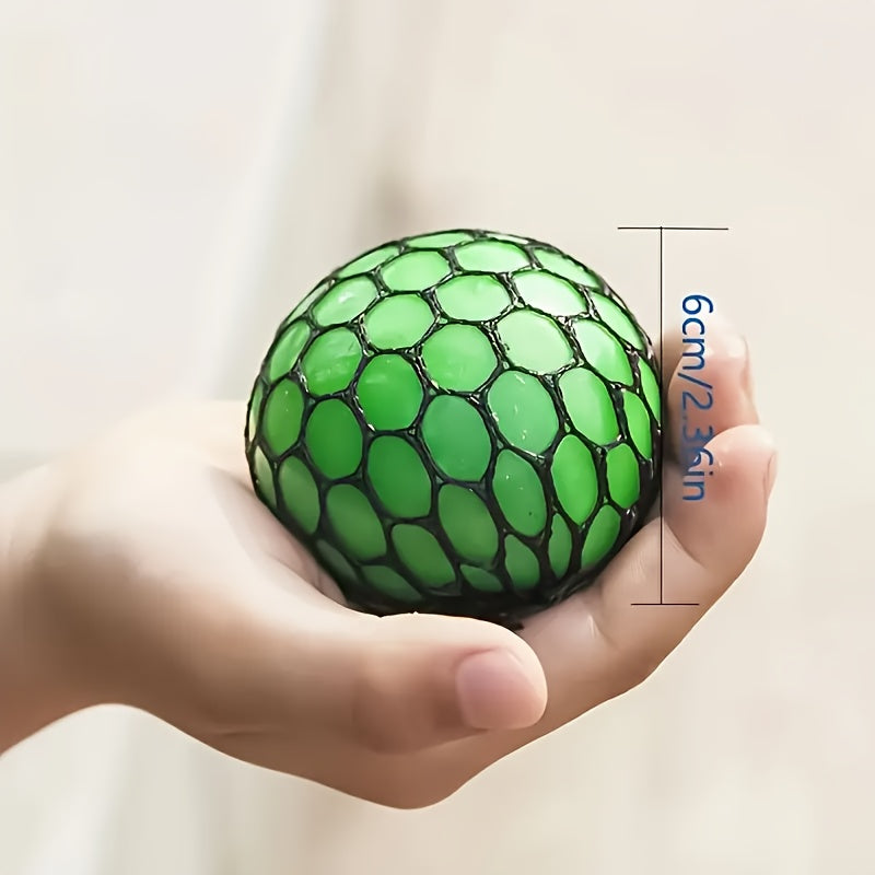 Fei Rui Rainbow Grape Squeeze Ball, Mixed Color, Thermoplastic Polyurethane, Uncharged, Creative, for Stress Relief, with Christmas & Halloween Gifts