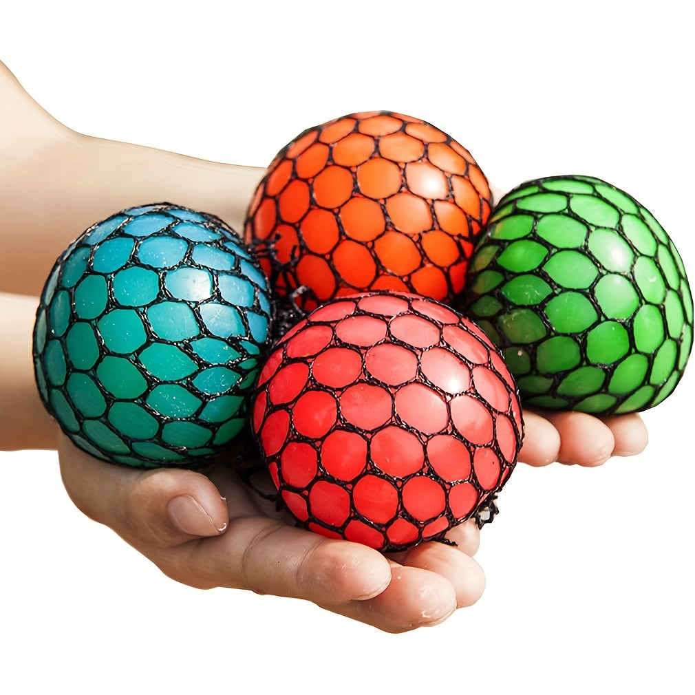 Fei Rui Rainbow Grape Squeeze Ball, Mixed Color, Thermoplastic Polyurethane, Uncharged, Creative, for Stress Relief, with Christmas & Halloween Gifts
