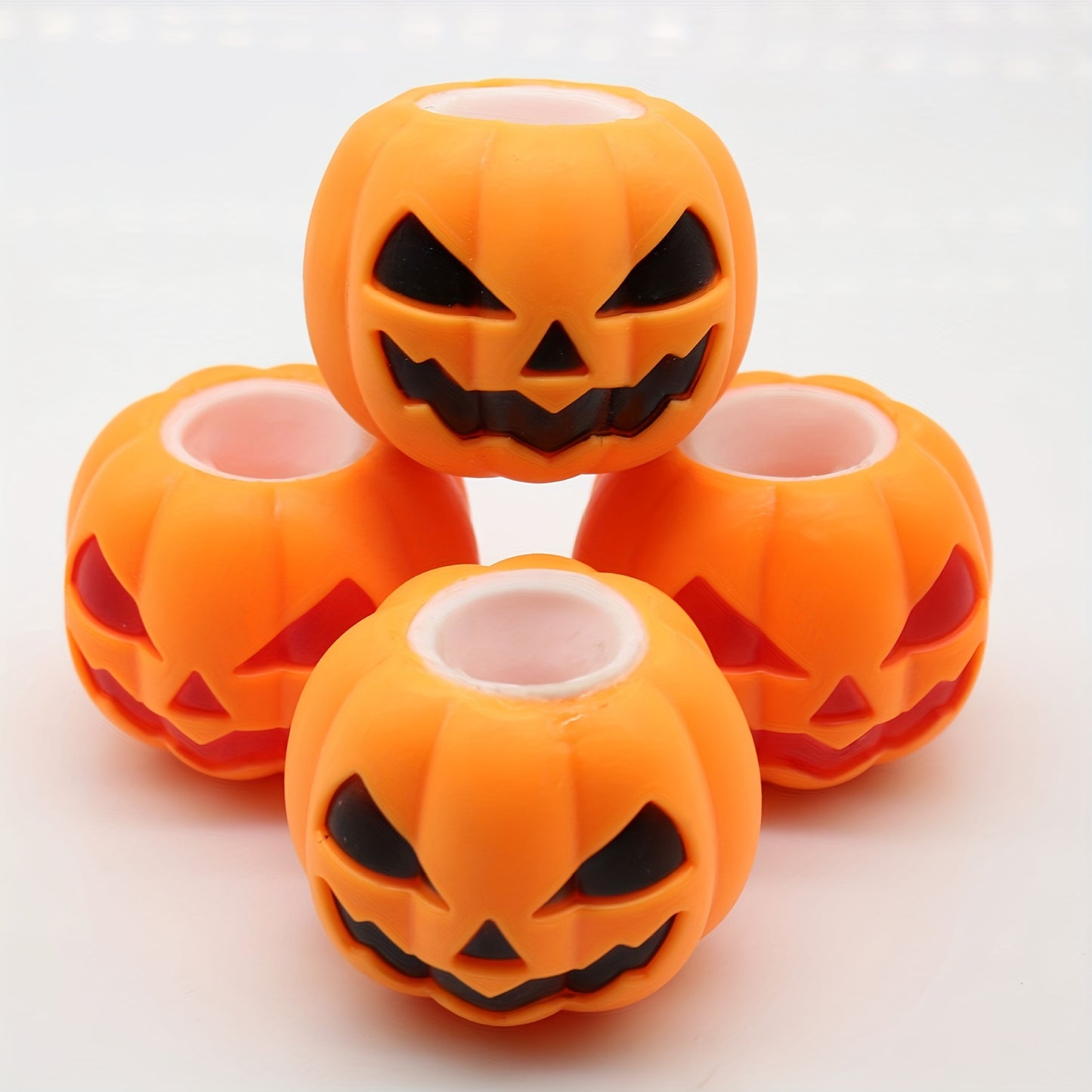 One Squishy Pumpkin Ghost Squeeze Toy Suitable for Both Kids And Adults, Perfect for Fidgeting. A Fun Sensory Ball for Entertainment, Games, And Parties, Ideal for Halloween And Christmas Gifts.