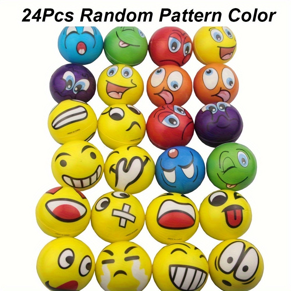 PU Solid Relax Ball 24pcs (Random Color Pattern)