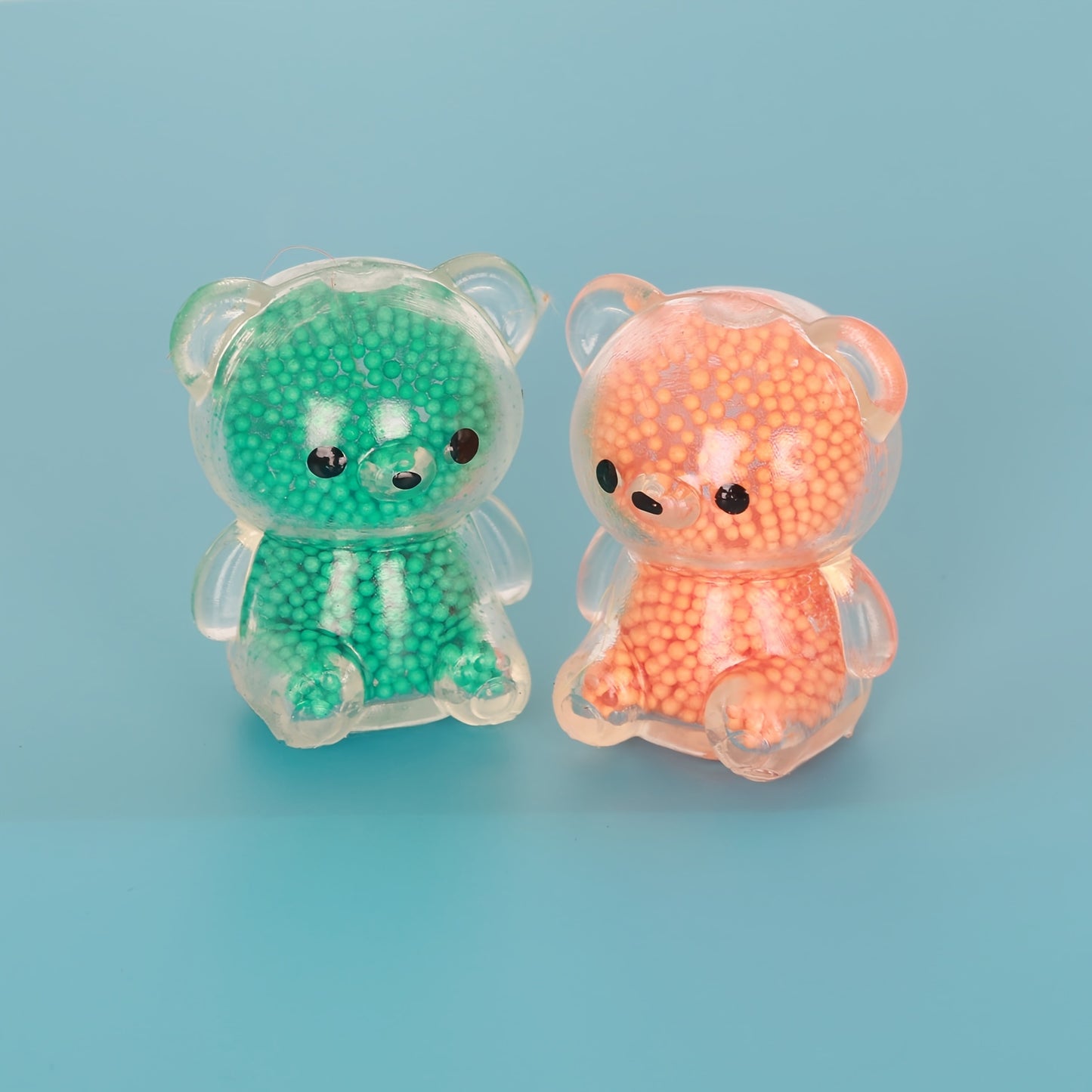 6pcs Colorful Easter Bunny Bear Stress Balls - Perfect Kids Easter Basket Stuffers & Party Favors!