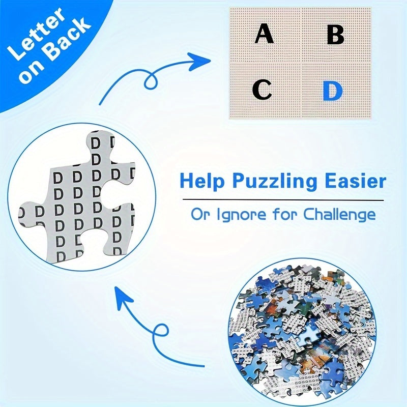 1000pcs Giant Jigsaw Puzzle DIY 1000pcs Giant Jigsaw Puzzle for Adults - High Resolution, Matte Finish, Dustproof with Telescope-Inspired Closure Design, Premium Paper Material, DIY Mosaic Craft Kit