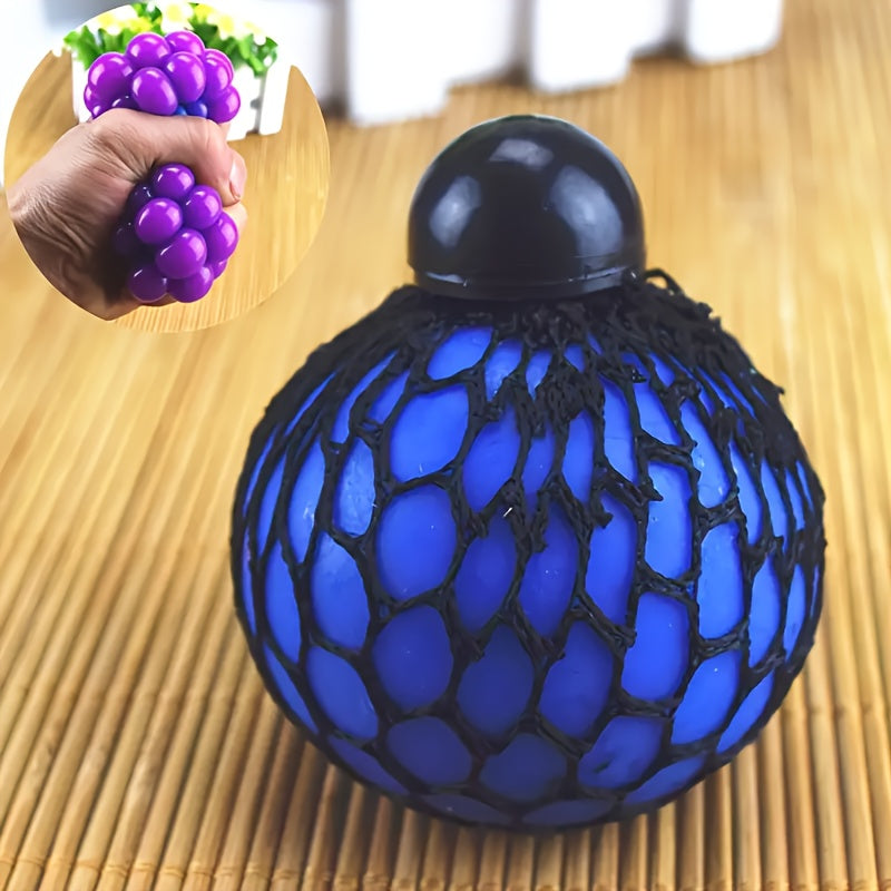 Fei Rui Rainbow Grape Squeeze Ball, Mixed Color, Thermoplastic Polyurethane, Uncharged, Creative, for Stress Relief, with Christmas & Halloween Gifts