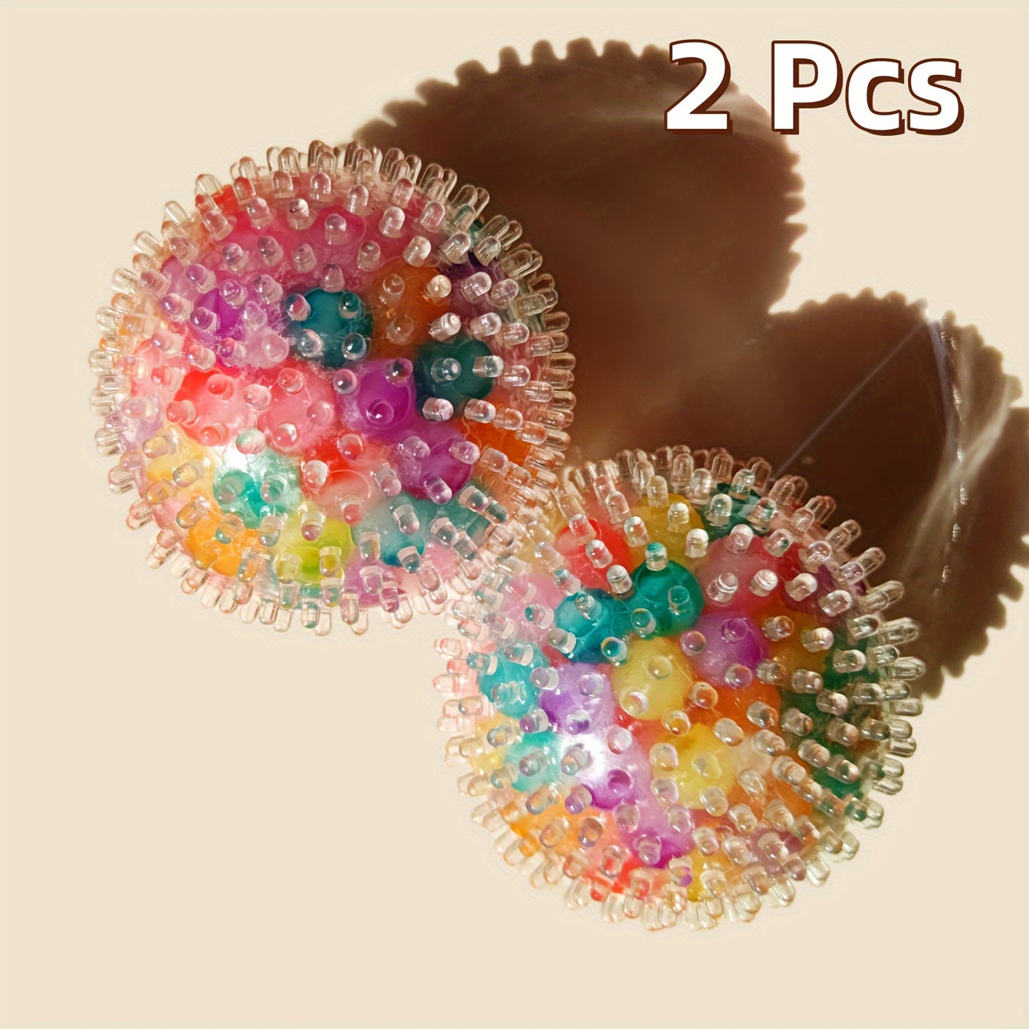 Colorful Stress Balls: Squishy Balls Filled with Water Gel Beads - Super Fun to Pull, Stretch & Squeeze - 2.36 inches - Perfect for Adults - Great Party Favors or Gifts