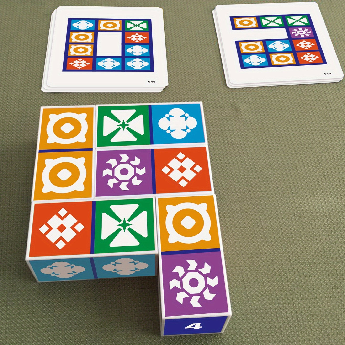 Colorful Family Fun Game Blue Colorful Family Fun Board Game - Durable Paper Material, Engaging Dinner & Bonding Activity, Perfect for Easter, Women's Day, Valentine's Day, Thanksgiving