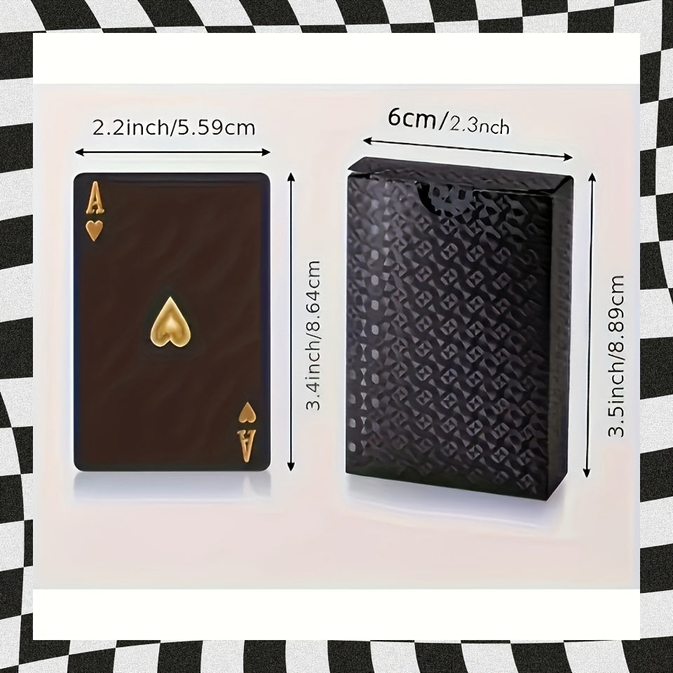 1 set of waterproof and flexible black poker card holders - durable plastic tabletop gaming card holders, high marking polymer, suitable for parties, family entertainment, and holiday gifts