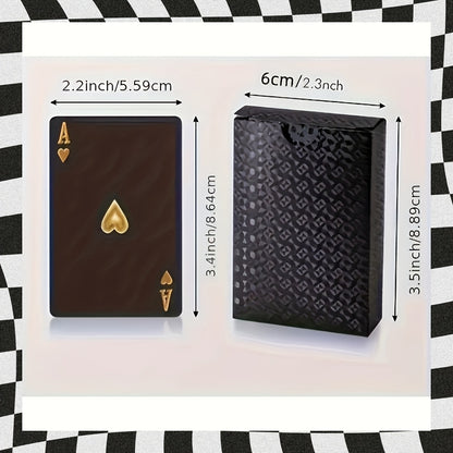 1 set of waterproof and flexible black poker card holders - durable plastic tabletop gaming card holders, high marking polymer, suitable for parties, family entertainment, and holiday gifts