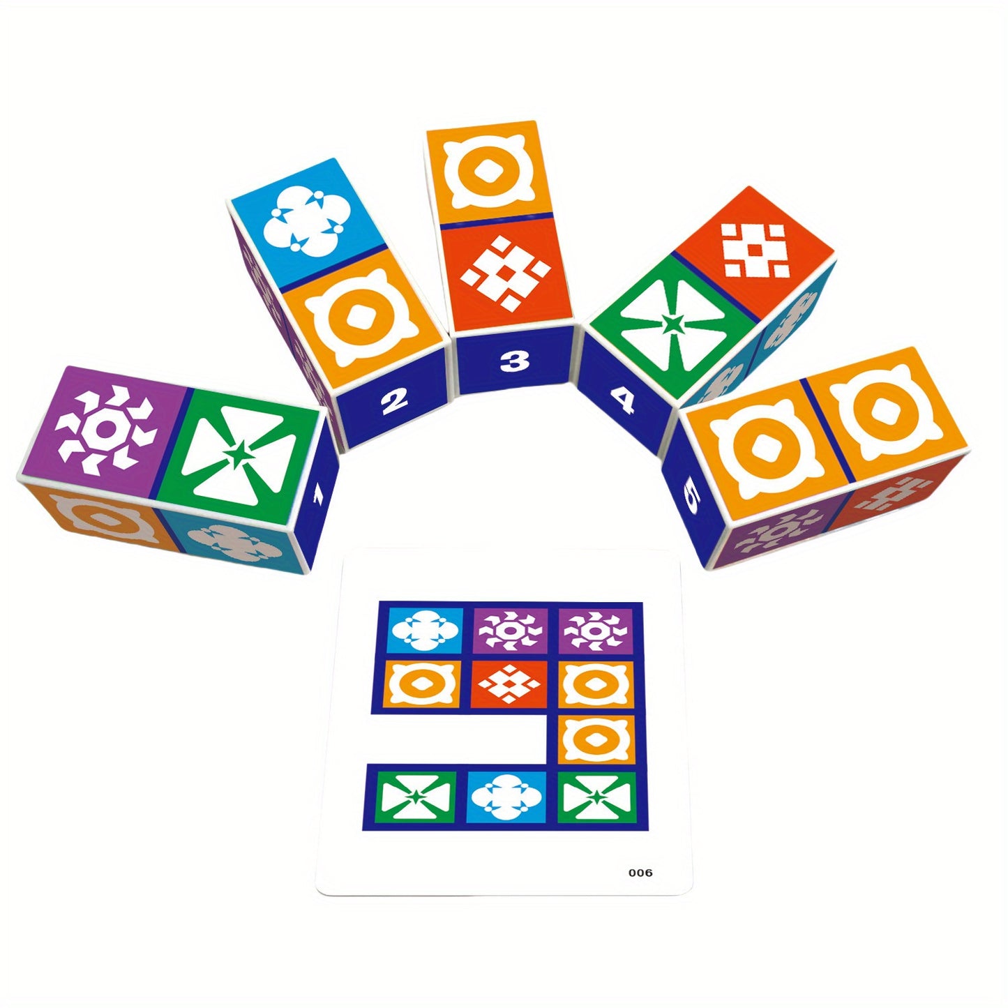 Colorful Family Fun Game Blue Colorful Family Fun Board Game - Durable Paper Material, Engaging Dinner & Bonding Activity, Perfect for Easter, Women's Day, Valentine's Day, Thanksgiving