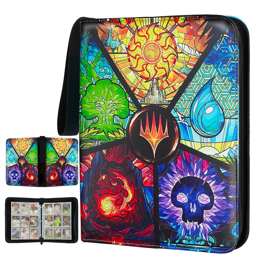 Collectible Card Sleeves, 9 Pocket Premium 900 Double-Sided PU Card Binder, a Card Album for Storing MTG, TCG, Sports Cards, And Game Cards.
