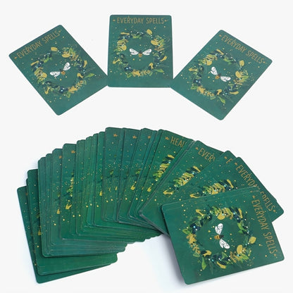 100pcs Spell Cards For Practical Witchcraft: An Oracle Deck For Magical Guidance Halloween Christmas Gift