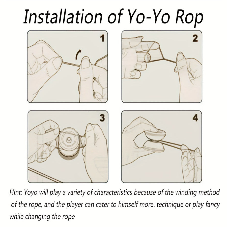 High-Speed Premium Metal Triple Bearing Yoyo - Durable & Dazzling Outdoor Sports Toy