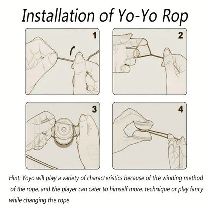 High-Speed Premium Metal Triple Bearing Yoyo - Durable & Dazzling Outdoor Sports Toy