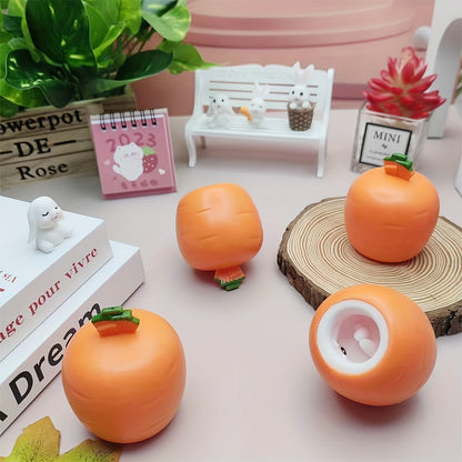 2pcs Carrot Squeeze Toys - Bunny Toy, Carrot Rabbit Squeeze Stress Ball, Party Gift, Halloween Goodie Bag Stuffing, Birthday, Christmas Gift