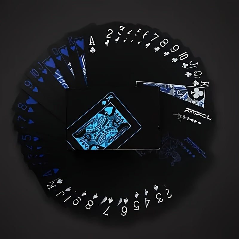 Durable Waterproof PVC Illusionist Playing Cards - High-Index Plastic, Perfect for Game Nights & Family Fun