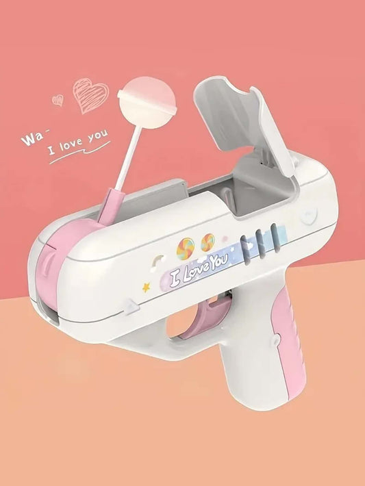 Candy Gun, Electronic Music Creative Toy, Creative Gift For Boyfriend/Girlfriend, Easter Gift Candy Not Included Pink