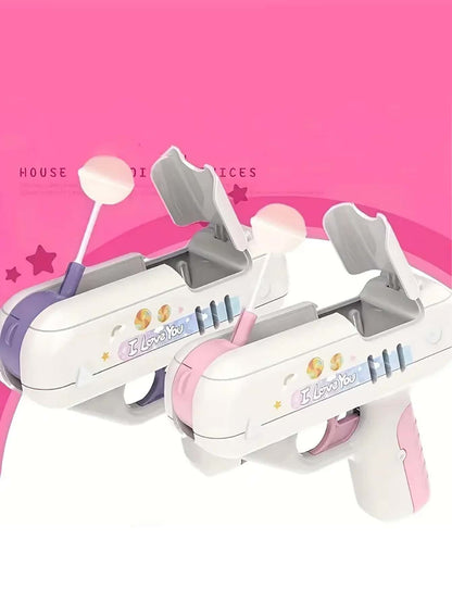 Candy Gun, Electronic Music Creative Toy, Creative Gift For Boyfriend/Girlfriend, Easter Gift Candy Not Included Pink