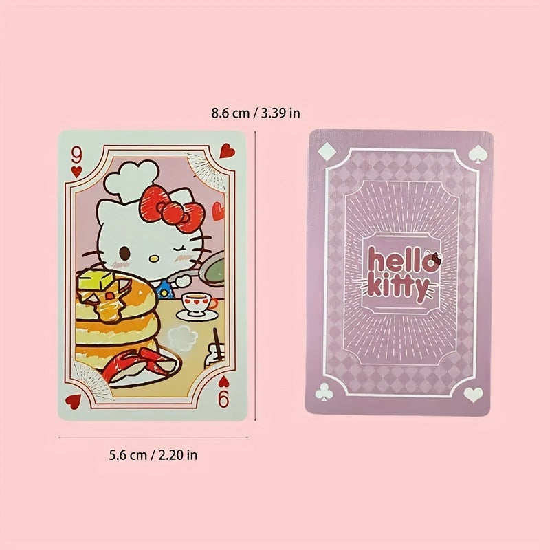 Sanrio Hellokitty Kuromi Cinnamoroll My Melody Playing Cards Poker 54-card Rich Patterns 4 Cute Styles Optional With Box Ideal For Party Games Festivals Attractive Lovers Gift