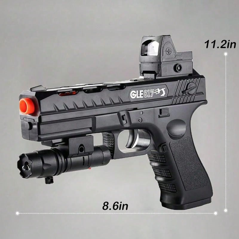 Gel Blaster Gun, Electric Ball Blaster Pistol, High Orbeez Gun Performance Cool Toy Gun, Rechargeable Splatter Ball Toys, Suitable For Outdoor Shooting Party Games, Holiday Gifts For Boys Black