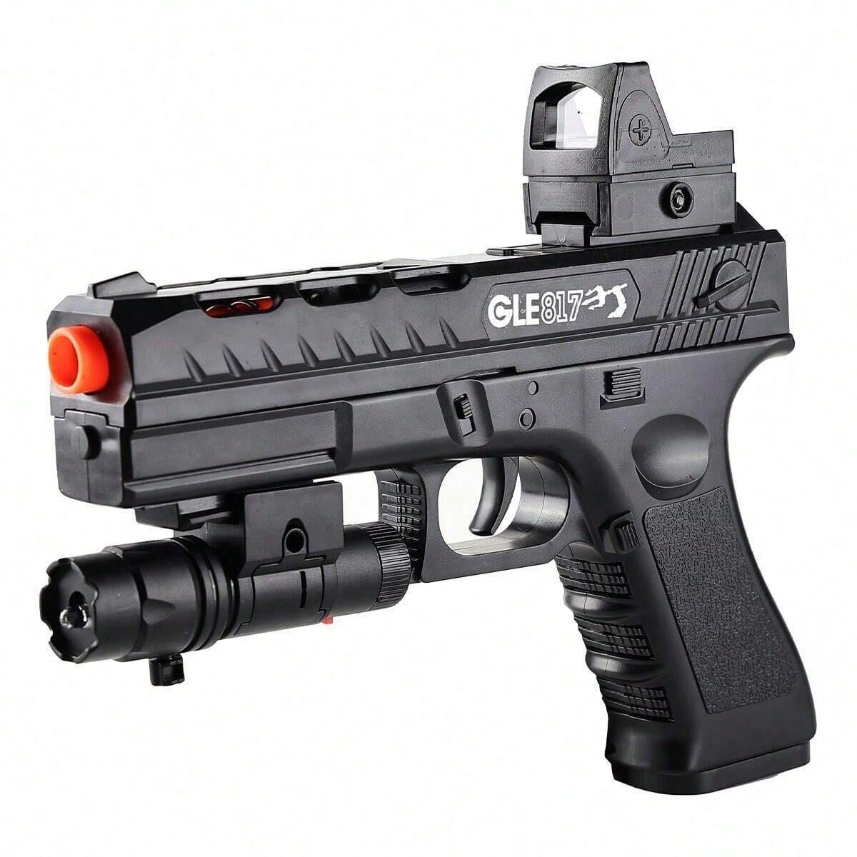 Gel Blaster Gun, Electric Ball Blaster Pistol, High Orbeez Gun Performance Cool Toy Gun, Rechargeable Splatter Ball Toys, Suitable For Outdoor Shooting Party Games, Holiday Gifts For Boys Black