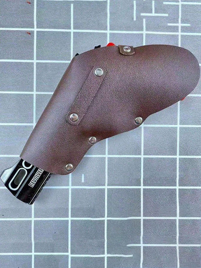 1pc Universal Side-Opening Metal Revolver Holster For Toy Guns, Alloy Gun Holster, Rhinoceros Bison Side-Open Convenient Portable Protective Case, Hunting Gear, Home Essential Multicolor