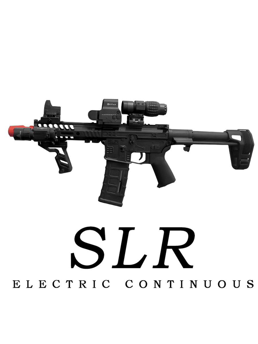 SLR Electric Gel Ball Gun 7.4v High-Speed Continuous Shooting Upgraded Version Highly Assembled Toys, Manual/Automatic Continuous Shooting Dual Mode And Linkage Effect Does Not Include Bullets,Children's Gifts, Holiday Gifts,Outdoor Activity Toys. Black