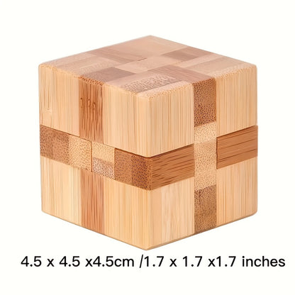 4pcs Kongming Lock Lu Ban Lock Puzzle Toy 's Cube Four-piece Set Brain Teaser Challenge Your Thinking Adult and Teenager Puzzle Toy 's Cube 3D Three-dimensional