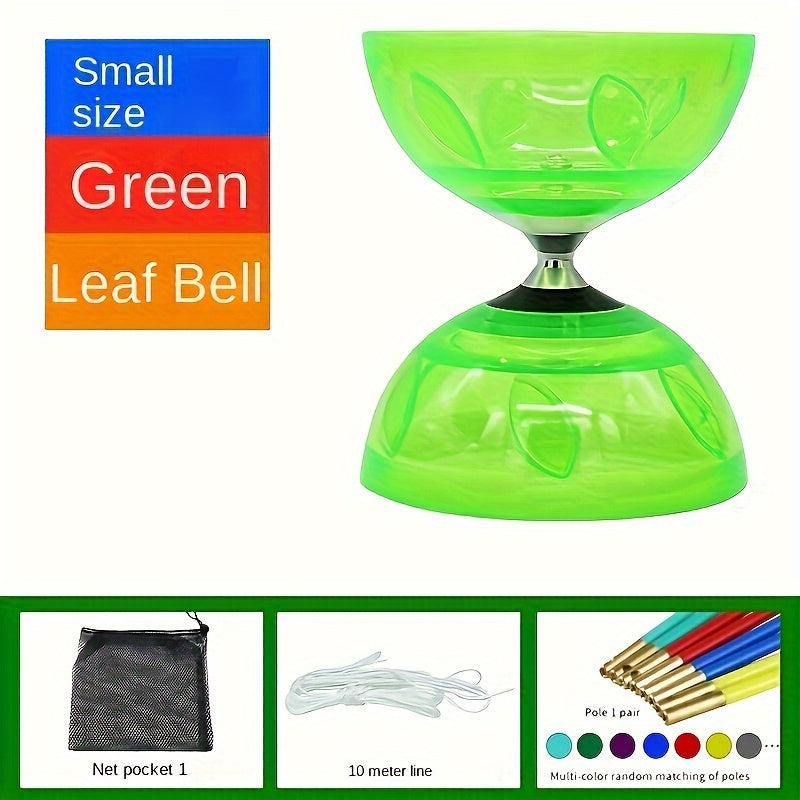 MYSPORTS Traditional Chinese Yo-Yo with Dual Bamboo Leaf & Bell - Durable ABS, Professional Pulley System for Outdoor Sports & Fitness Training