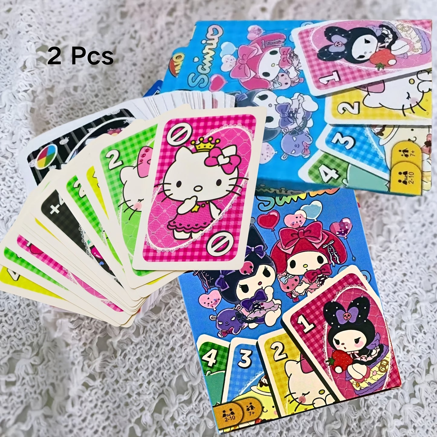 1pc\u002F2pcs Sanrio Elements Game Cards Fashionable and Exquisite Game Cards Suitable for Family Gatherings Outdoor Leisure Time Intellectual Game Exercise Memory Exercise Cards Collectible Cards Holiday Gifts