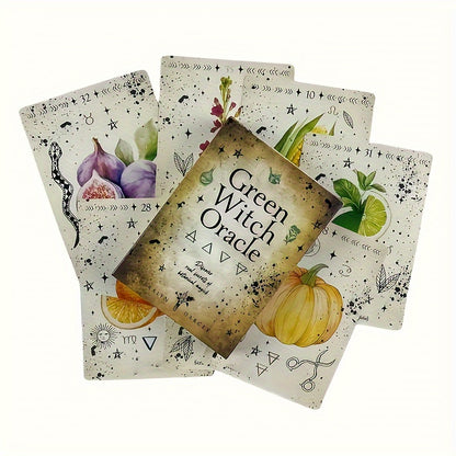 Green Witch Oracle Cards 44 Cards English Visions Divination Edition Deck Board Playing Games