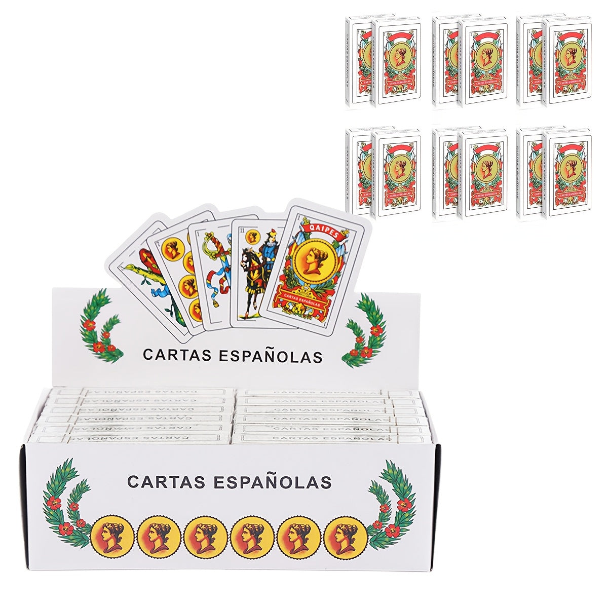 Authentic Spanish Playing Cards, Classic Barajas Spanish Deck, Suitable for Brisca, Puerto Rican, And Mexican Styles, Perfect for Family Gatherings And Entertainment.