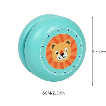 Cartoon animal wooden yo-yo, puzzle puzzle novelty toys, Easter, Thanksgiving holiday parties perfect gifts
