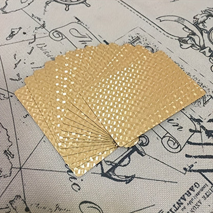 Premium Golden Waterproof Playing Cards - Ideal for Poker, Parties & Games | Perfect Gift for Halloween, Thanksgiving, Christmas, 1pc