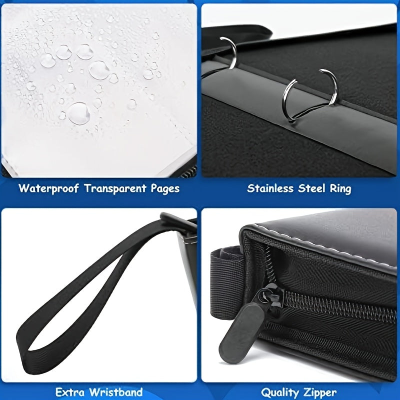 Collectible Card Sleeves, 9 Pocket Premium 900 Double-Sided PU Card Binder, a Card Album for Storing MTG, TCG, Sports Cards, And Game Cards.