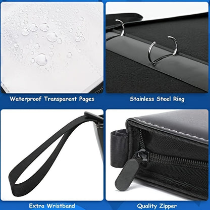 Collectible Card Sleeves, 9 Pocket Premium 900 Double-Sided PU Card Binder, a Card Album for Storing MTG, TCG, Sports Cards, And Game Cards.