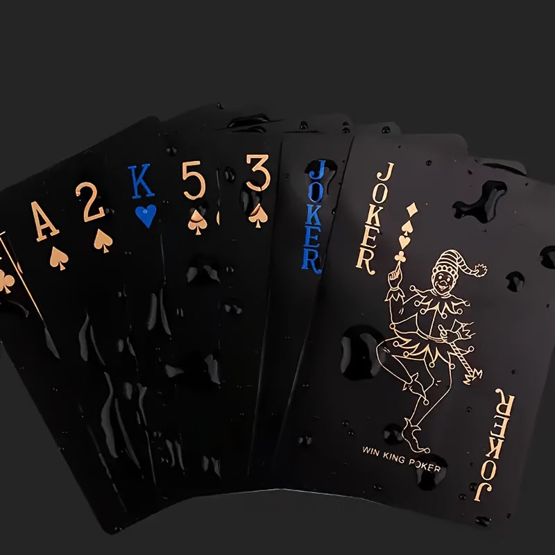 Durable Waterproof PVC Illusionist Playing Cards - High-Index Plastic, Perfect for Game Nights & Family Fun