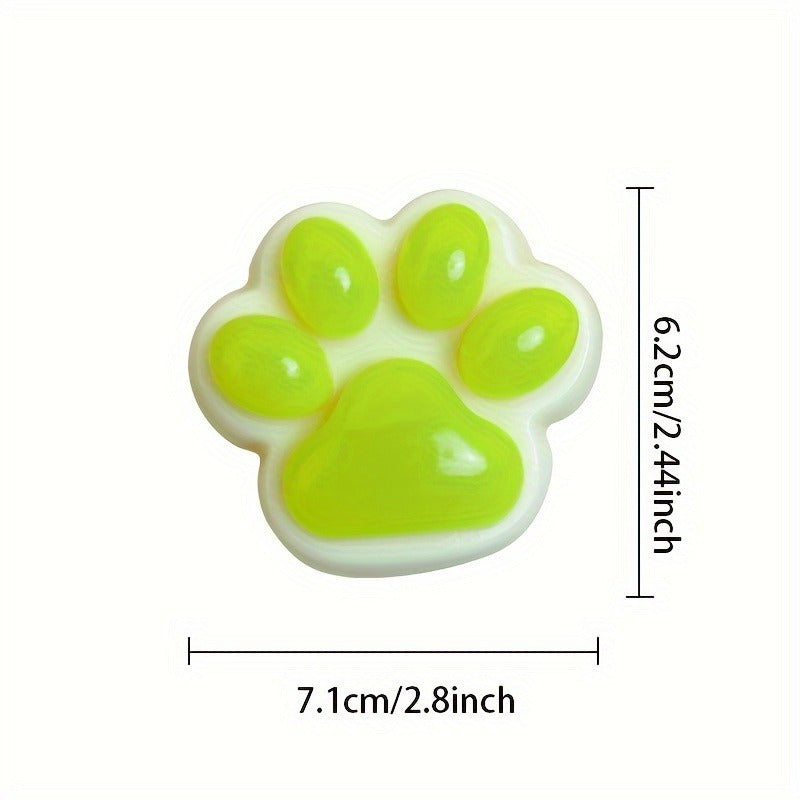 Cute Cat Paw Soft Toy, TPU Slow Rebound Desktop Decompression Toy, Squeezed Toy for Office And Home, Students And Adults, Mixed Colors, Fun Novelty Funny Toys, Valentine'S Day Gifts