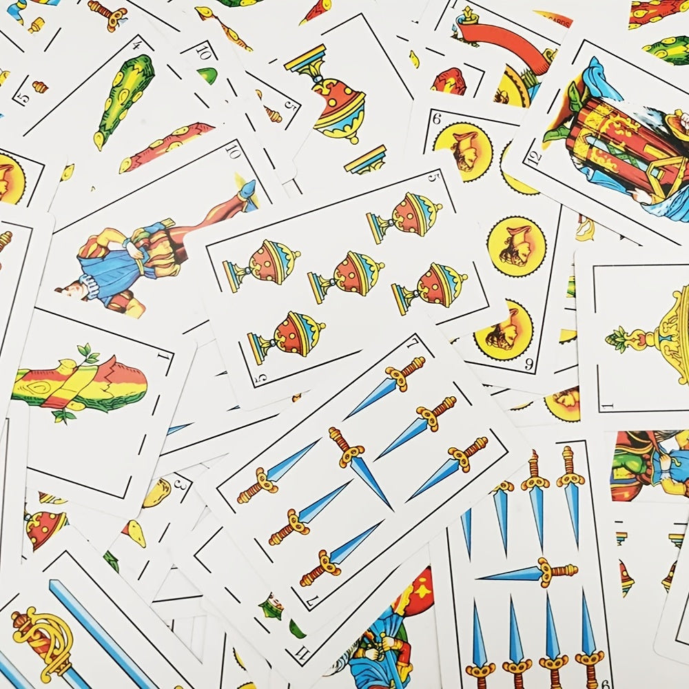 Authentic Spanish Playing Cards, Classic Barajas Spanish Deck, Suitable for Brisca, Puerto Rican, And Mexican Styles, Perfect for Family Gatherings And Entertainment.