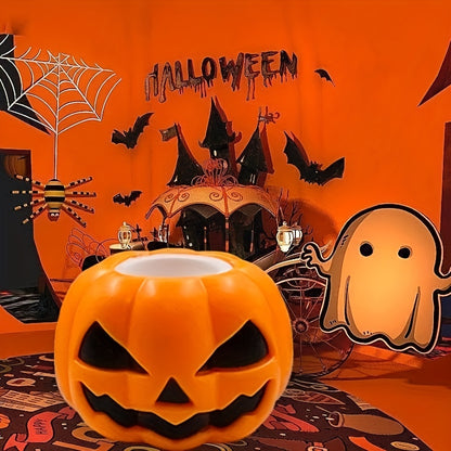 One Squishy Pumpkin Ghost Squeeze Toy Suitable for Both Kids And Adults, Perfect for Fidgeting. A Fun Sensory Ball for Entertainment, Games, And Parties, Ideal for Halloween And Christmas Gifts.