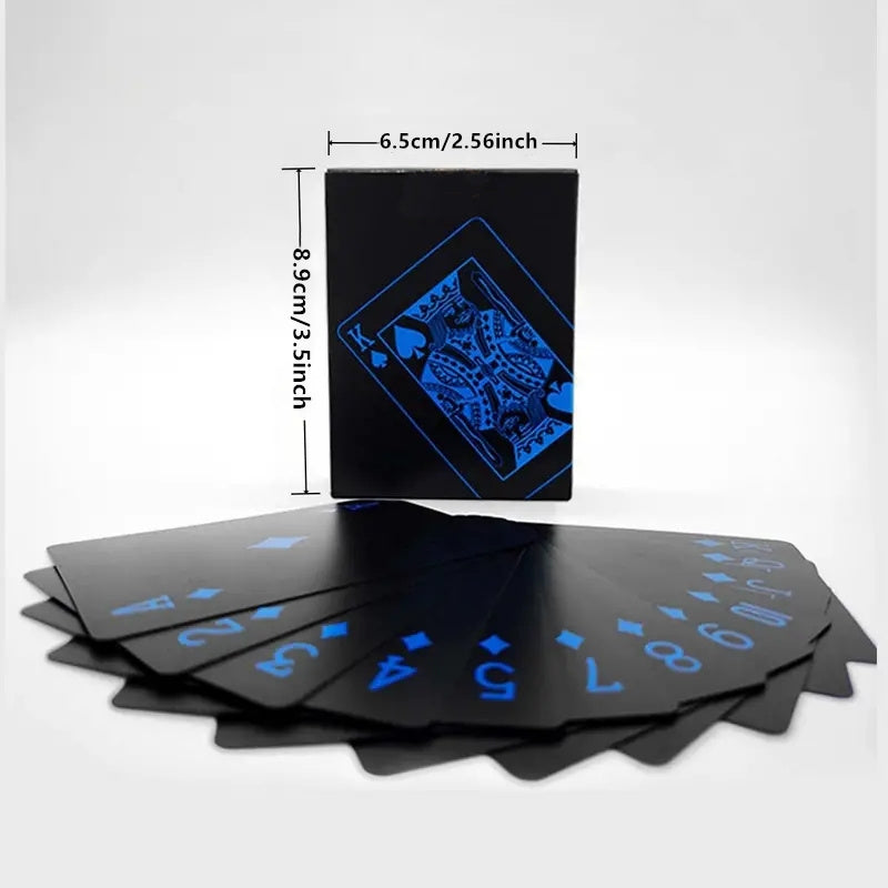 Durable Waterproof PVC Illusionist Playing Cards - High-Index Plastic, Perfect for Game Nights & Family Fun