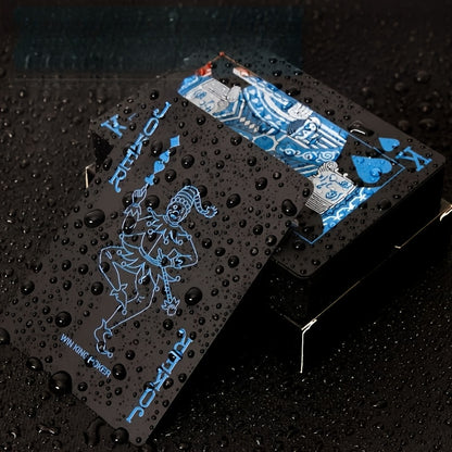 Durable Waterproof PVC Illusionist Playing Cards - High-Index Plastic, Perfect for Game Nights & Family Fun