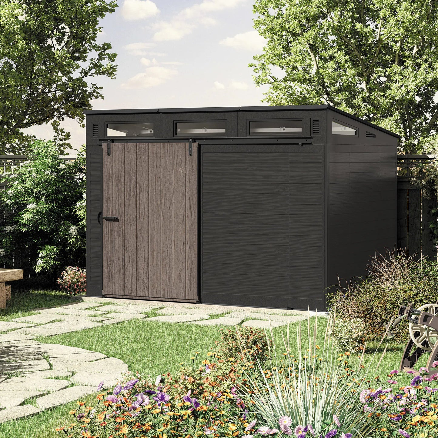 🔥Summer Sale 🔥Suncast Modernist 10 ft x 7 ft. Sliding Door Storage Shed
