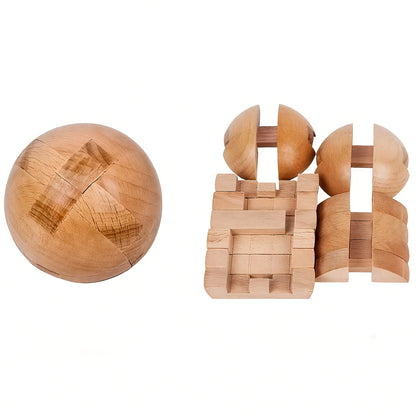 4pcs Kongming Lock Lu Ban Lock Puzzle Toy 's Cube Four-piece Set Brain Teaser Challenge Your Thinking Adult and Teenager Puzzle Toy 's Cube 3D Three-dimensional