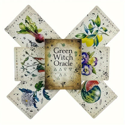 Green Witch Oracle Cards 44 Cards English Visions Divination Edition Deck Board Playing Games