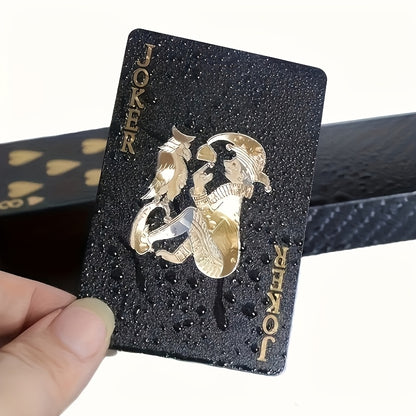 1 set of waterproof and flexible black poker card holders - durable plastic tabletop gaming card holders, high marking polymer, suitable for parties, family entertainment, and holiday gifts