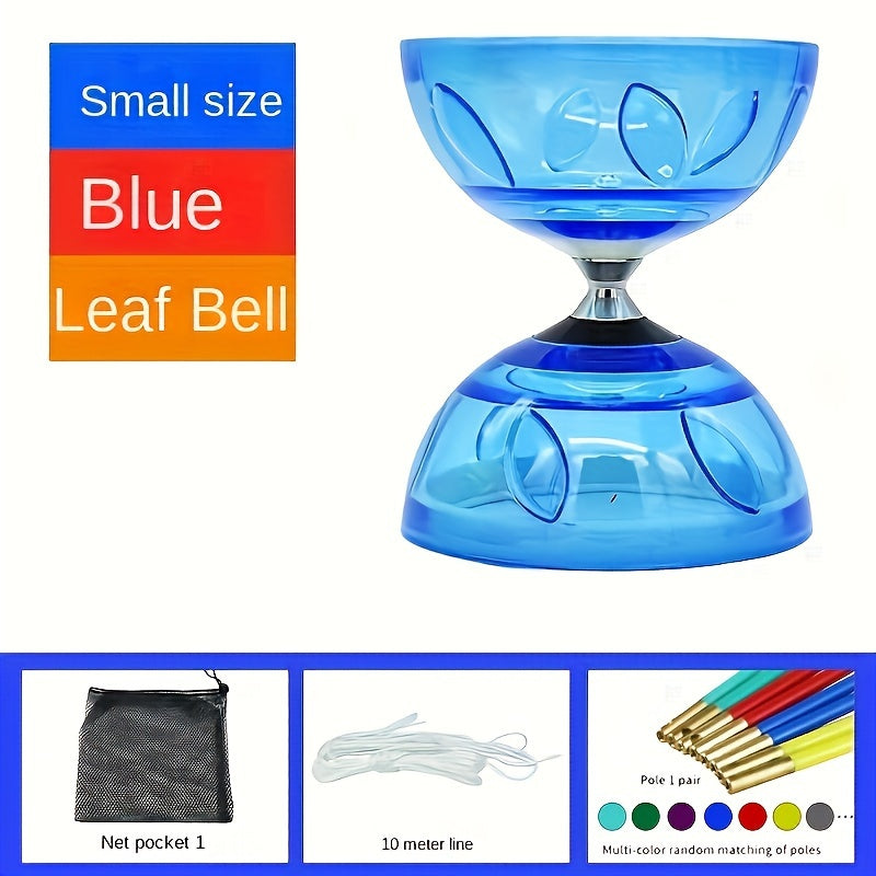 MYSPORTS Traditional Chinese Yo-Yo with Dual Bamboo Leaf & Bell - Durable ABS, Professional Pulley System for Outdoor Sports & Fitness Training