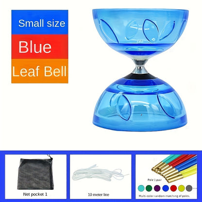 MYSPORTS Traditional Chinese Yo-Yo with Dual Bamboo Leaf & Bell - Durable ABS, Professional Pulley System for Outdoor Sports & Fitness Training